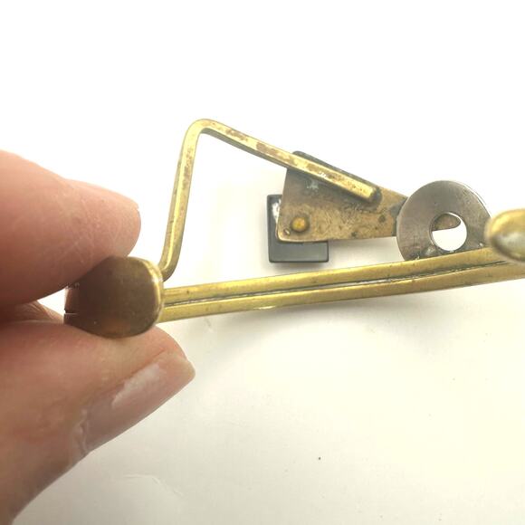 HALL MCFALL Steampunk Industrial Artsy Industrial Bracelet Cuff 90s Retro MCM - Picture 8 of 14